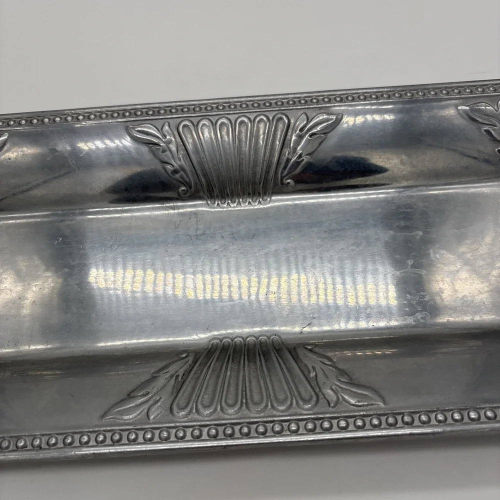 Lenox Butler's Pantry Bread Tray. Silver 18 X 8